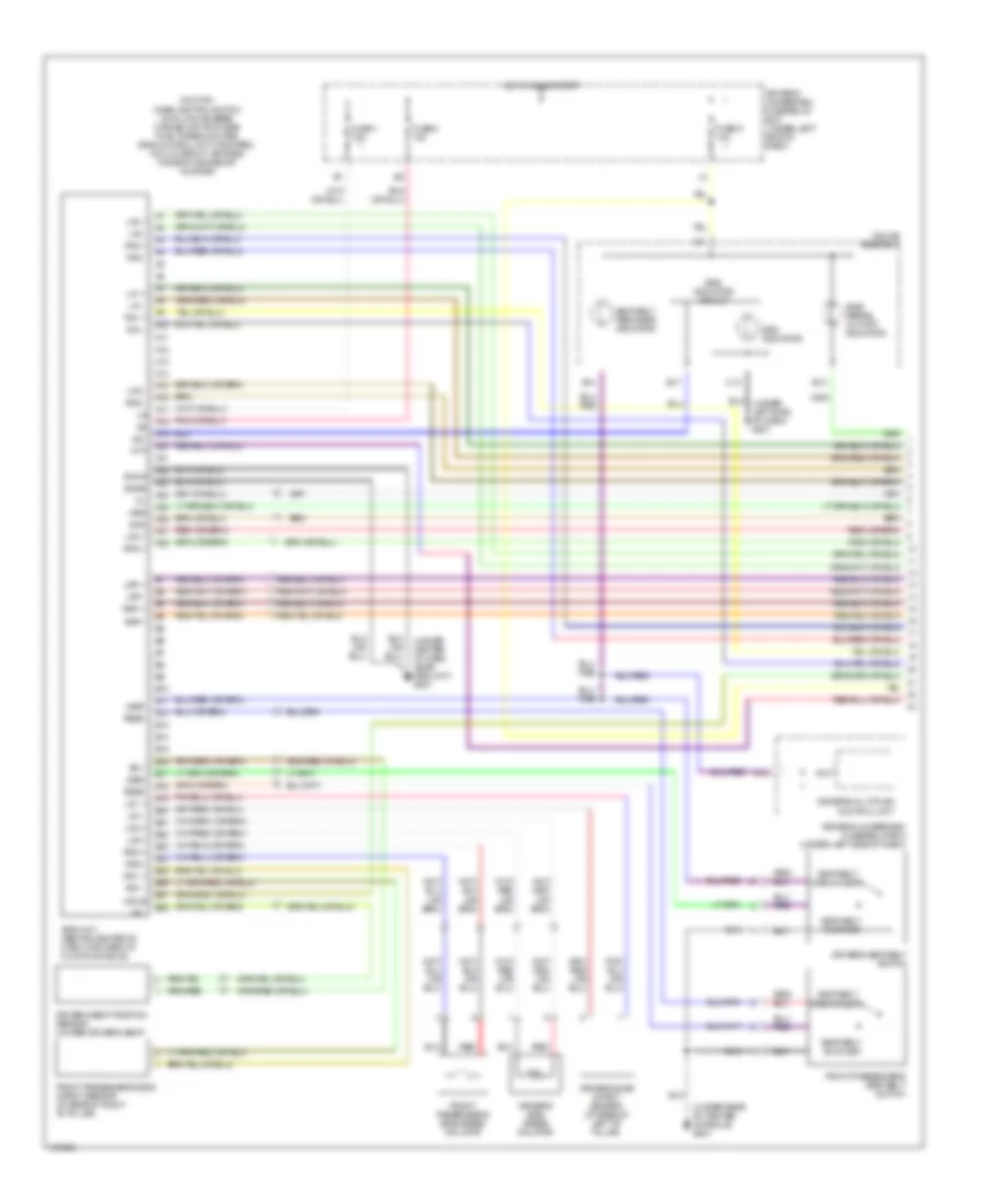 Supplemental Restraints Wiring Diagram 1 of 3 for Acura MDX 2003