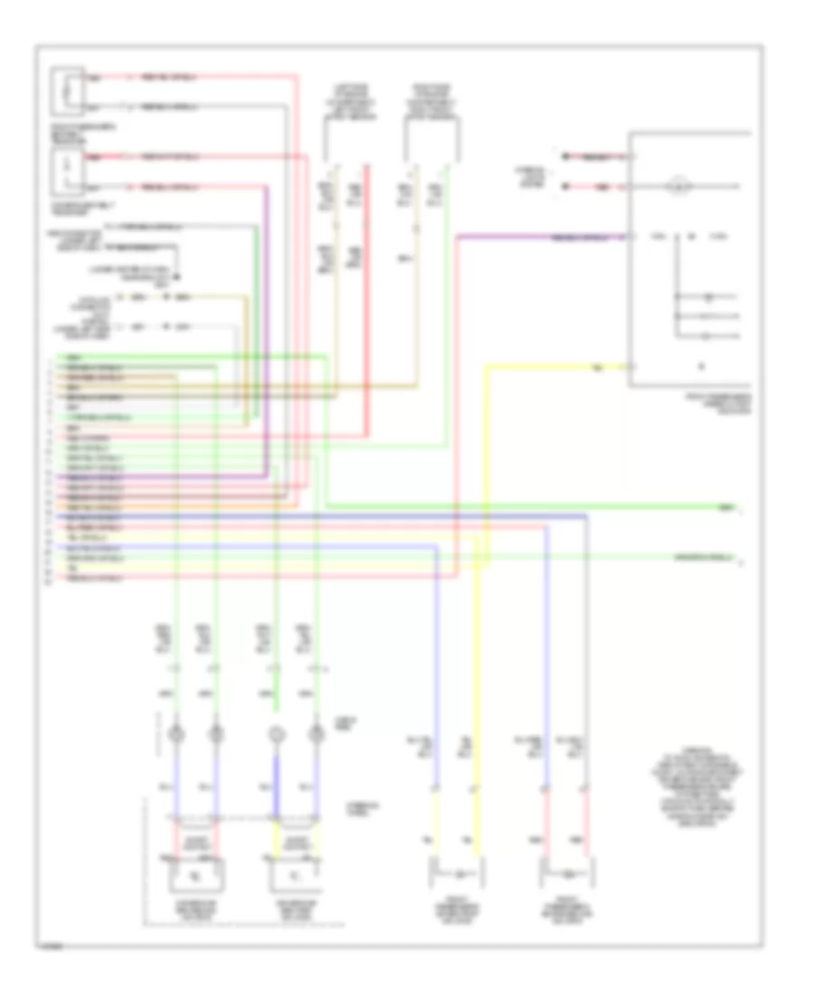 Supplemental Restraints Wiring Diagram 2 of 3 for Acura MDX 2003