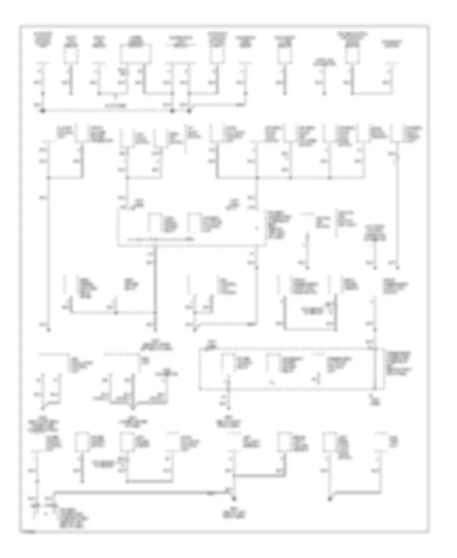 Ground Distribution Wiring Diagram 3 of 4 for Acura MDX Touring 2003