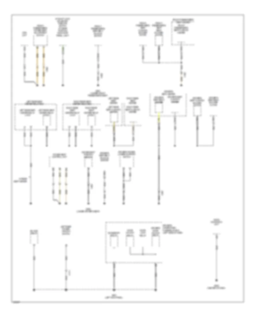 Ground Distribution Wiring Diagram (4 of 5) for Acura ZDX 2013