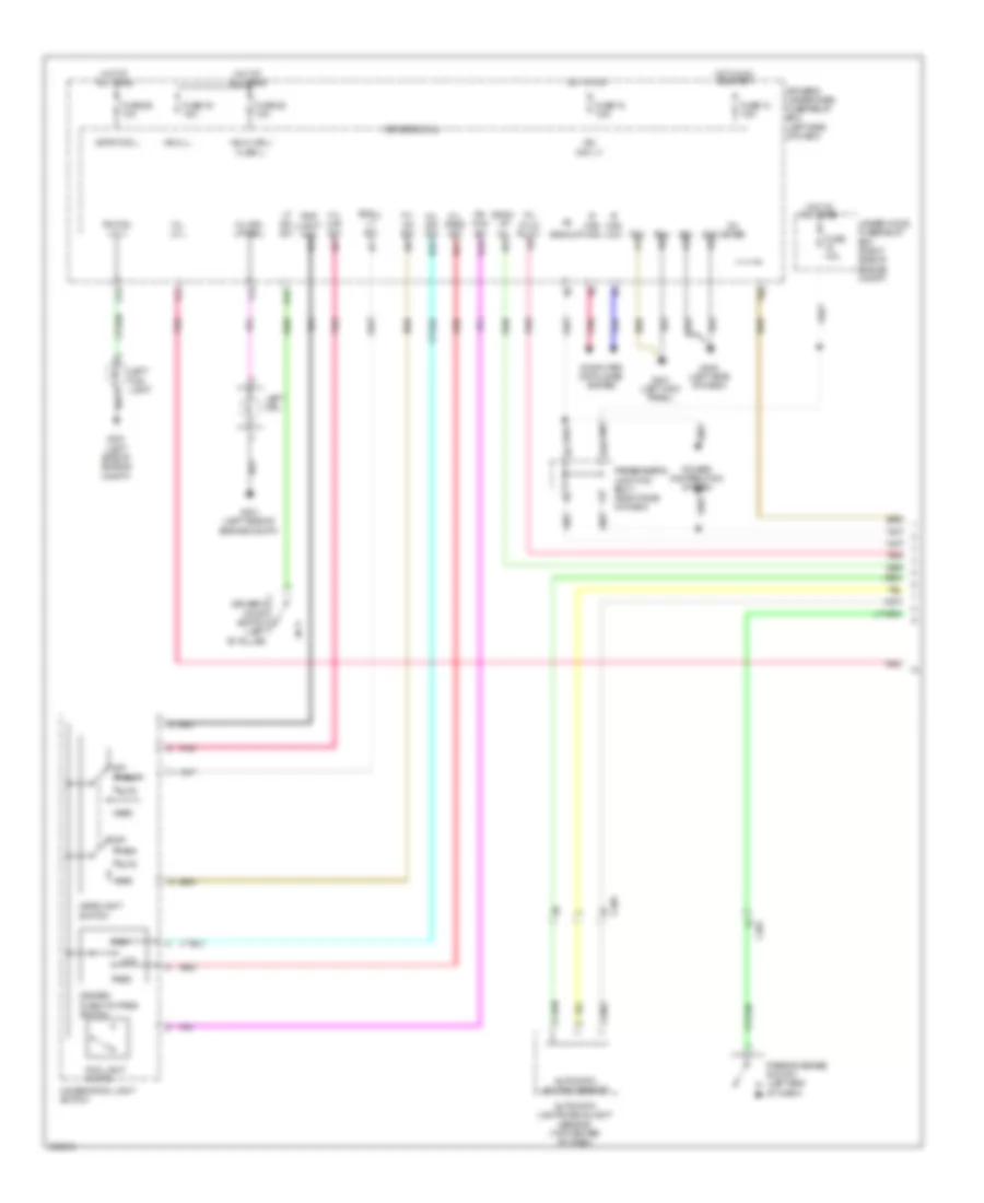 Headlights Wiring Diagram 1 of 2 for Acura ZDX 2013