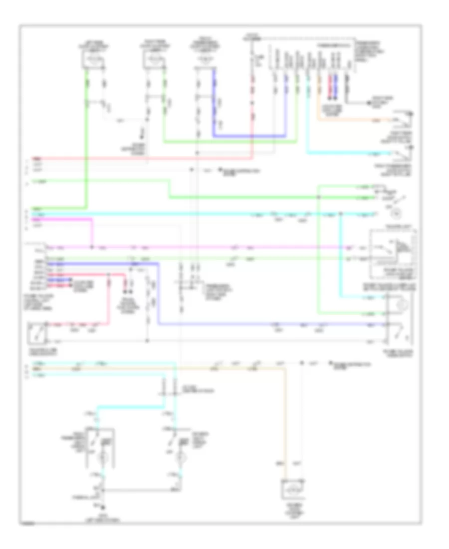 Courtesy Lamps Wiring Diagram (2 of 2) for Acura ZDX 2013