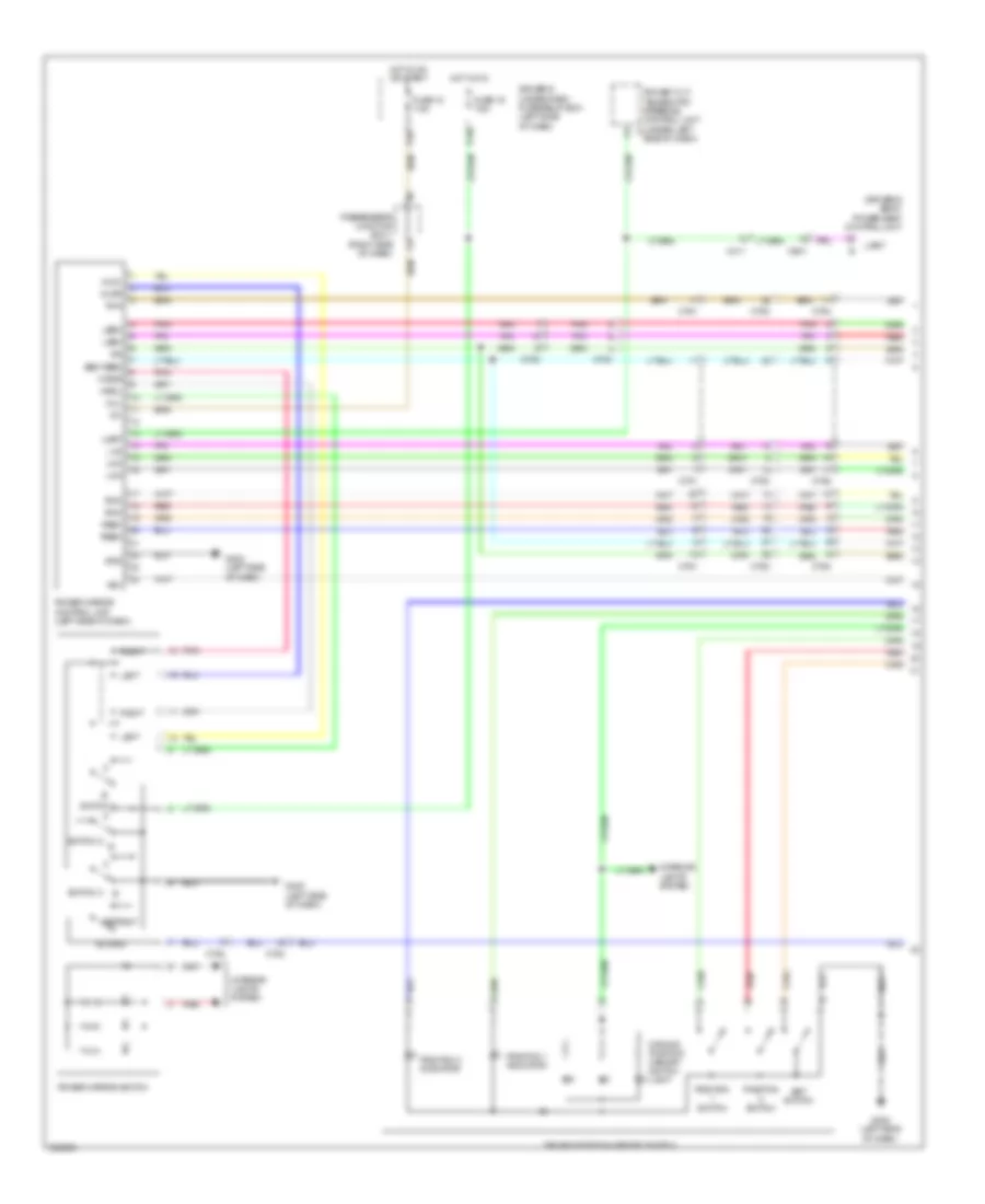 Memory Mirrors Wiring Diagram (1 of 3) for Acura ZDX 2013