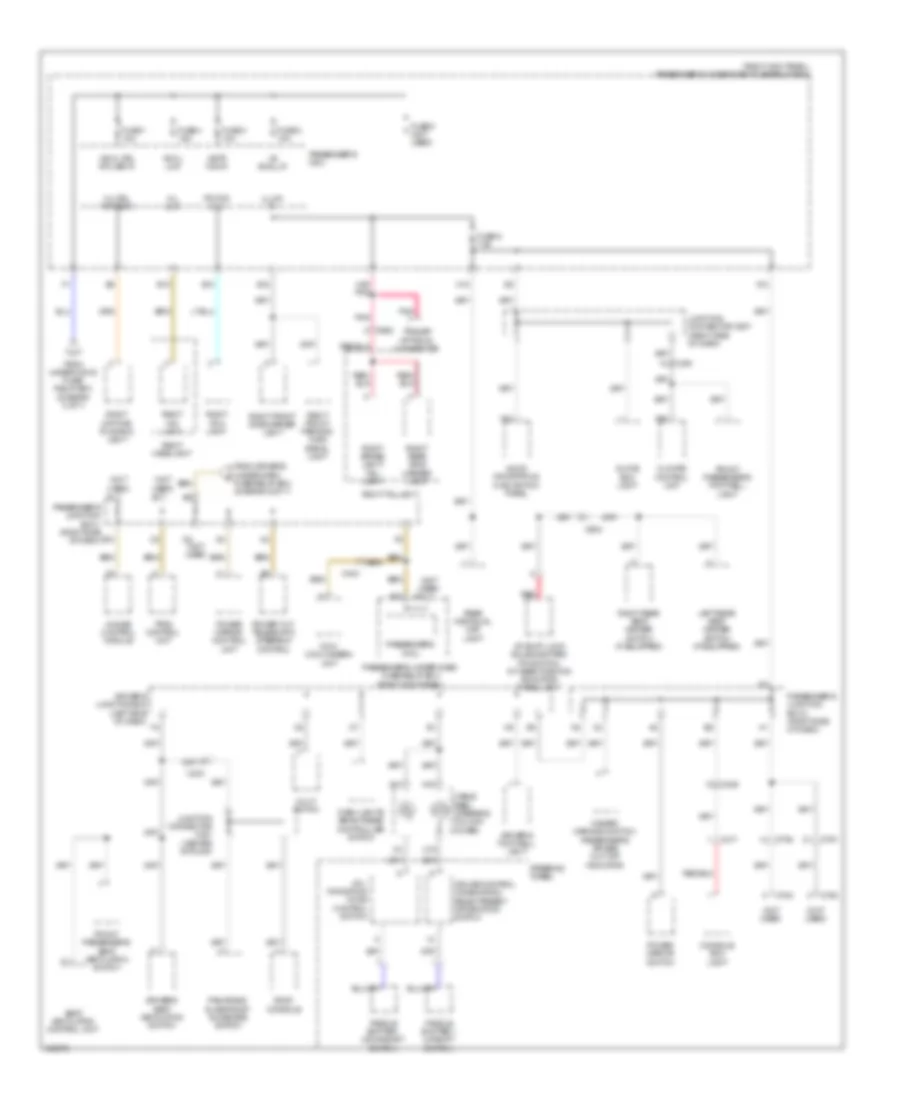 Power Distribution Wiring Diagram 5 of 7 for Acura ZDX 2013