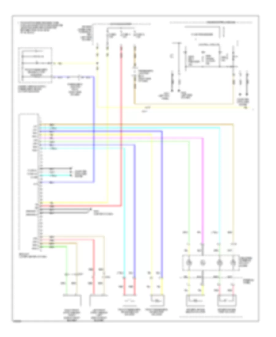 Supplemental Restraints Wiring Diagram 1 of 3 for Acura ZDX 2013