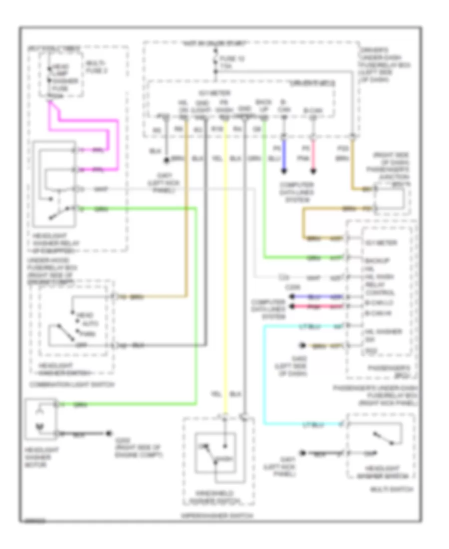 схема шайбы фары для Acura ZDX 2013