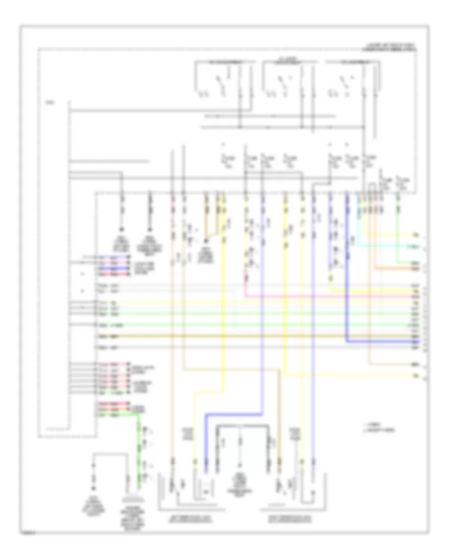 Power Door Locks Wiring Diagram 1 of 7 for Acura ILX 2014
