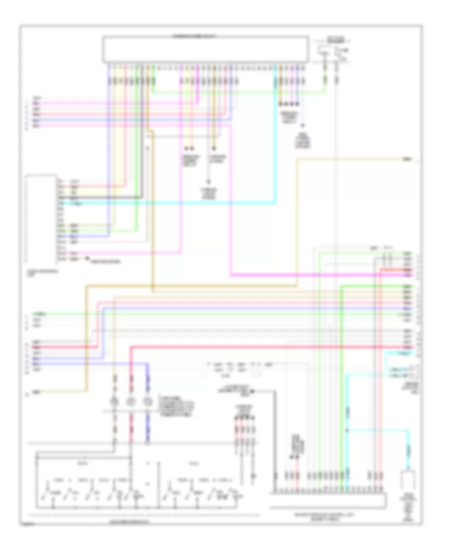 Radio Wiring Diagram, with Navigation (3 of 5) for Acura ILX 2014