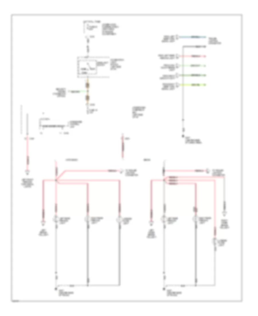 Exterior Lights Wiring Diagram 2 of 3 for Acura Integra GS R 1994