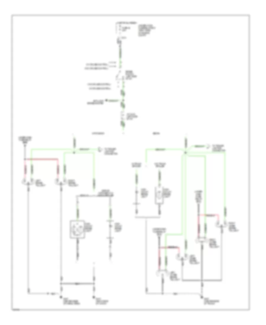 Exterior Lights Wiring Diagram 3 of 3 for Acura Integra GS R 1994