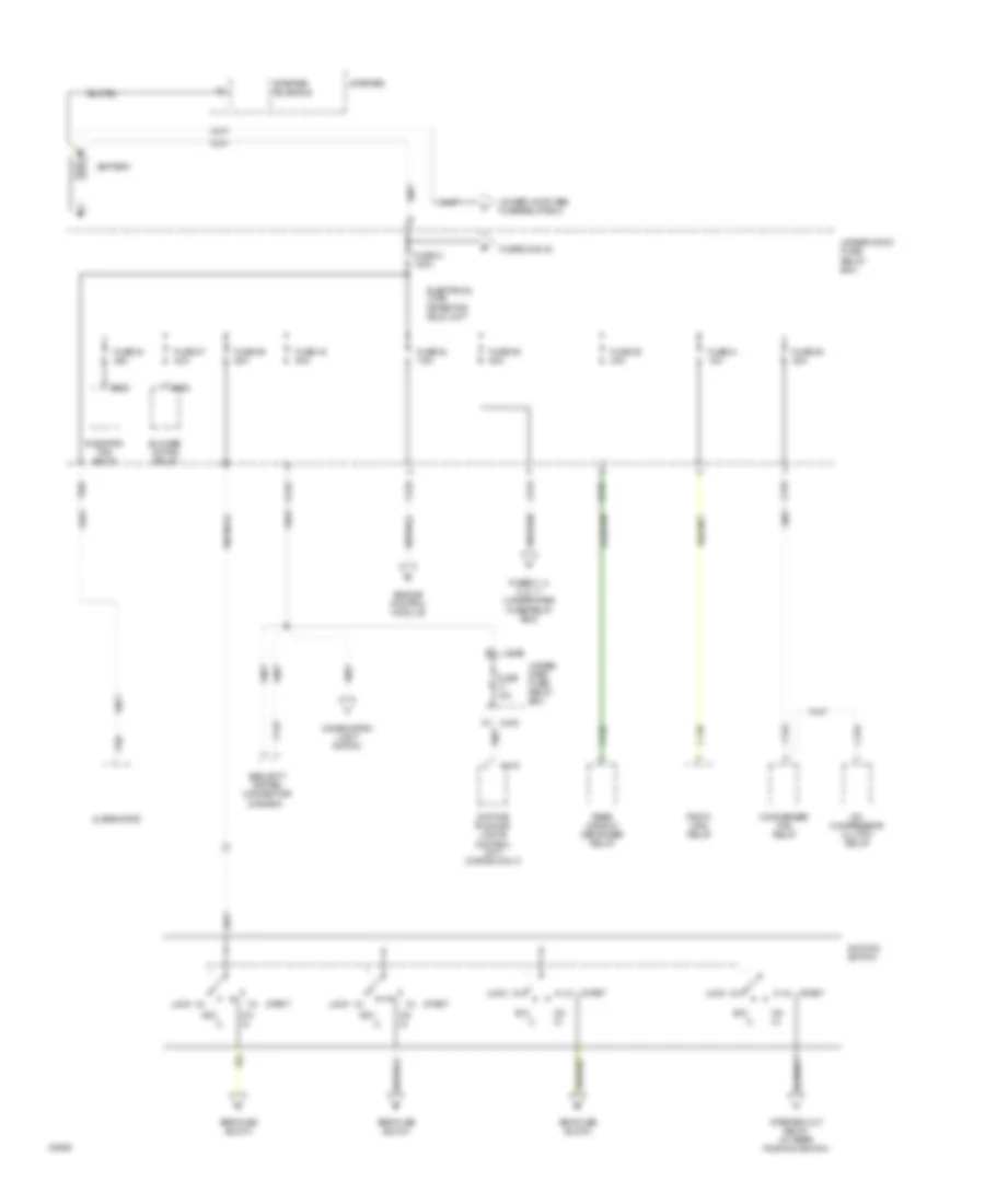 Power Distribution Wiring Diagram 1 of 6 for Acura Integra GS R 1994