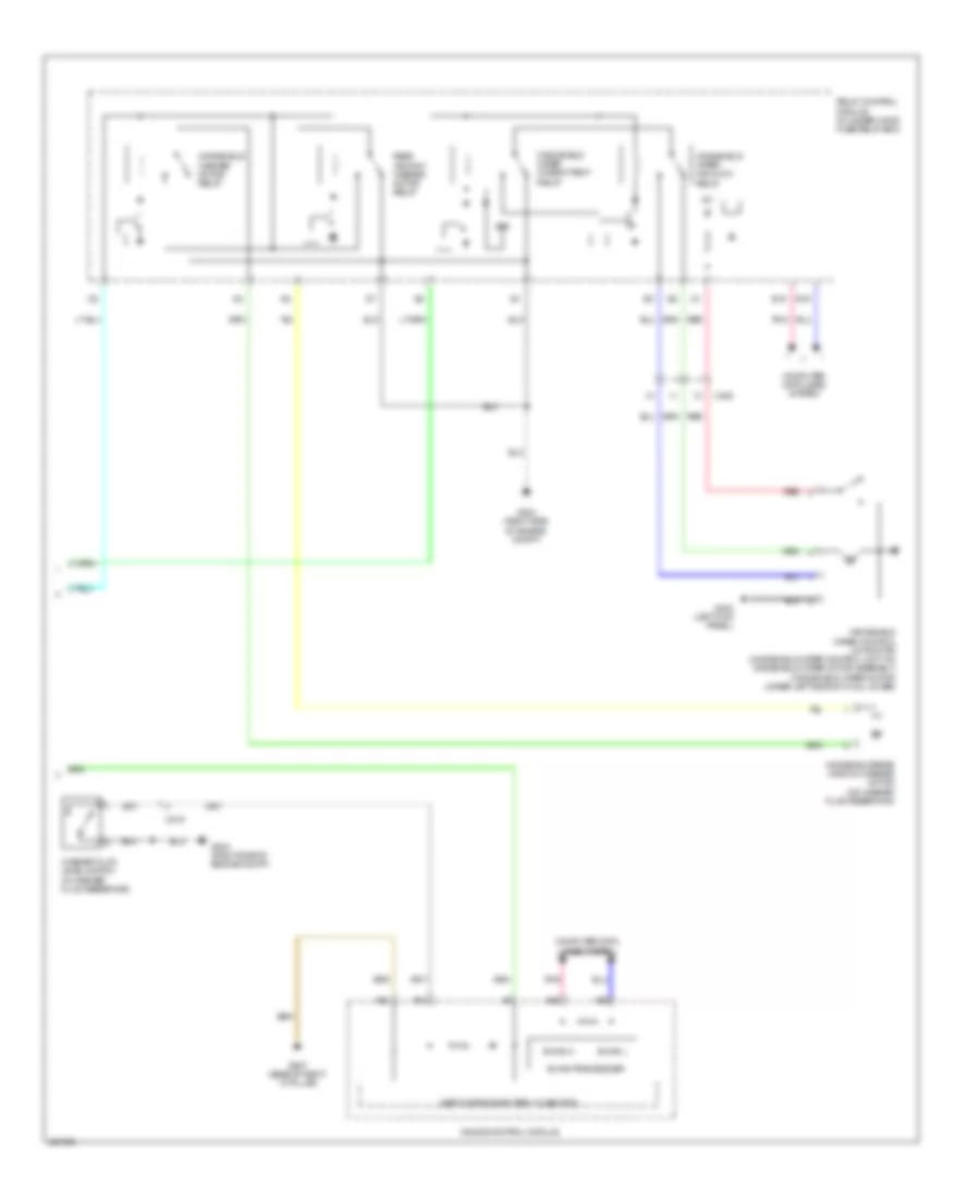 Front WiperWasher Wiring Diagram (2 of 2) for Acura MDX 2014