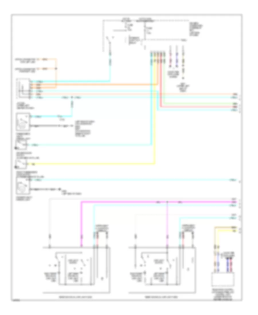Courtesy Lamps Wiring Diagram 1 of 3 for Acura MDX 2014