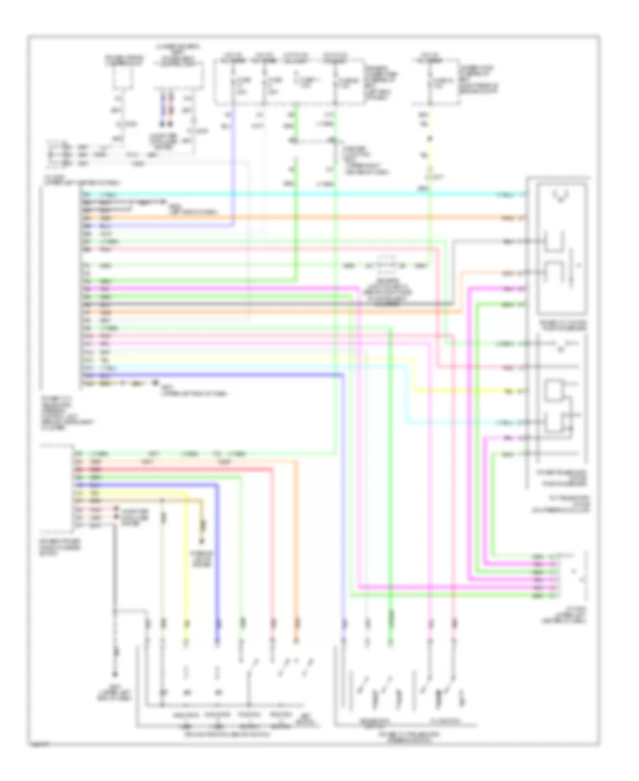 Memory Power Tilt  Power Telescopic Wiring Diagram for Acura MDX 2014