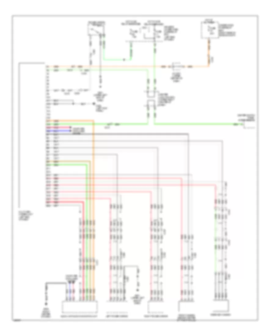 Multi Camera Wiring Diagram for Acura MDX 2014