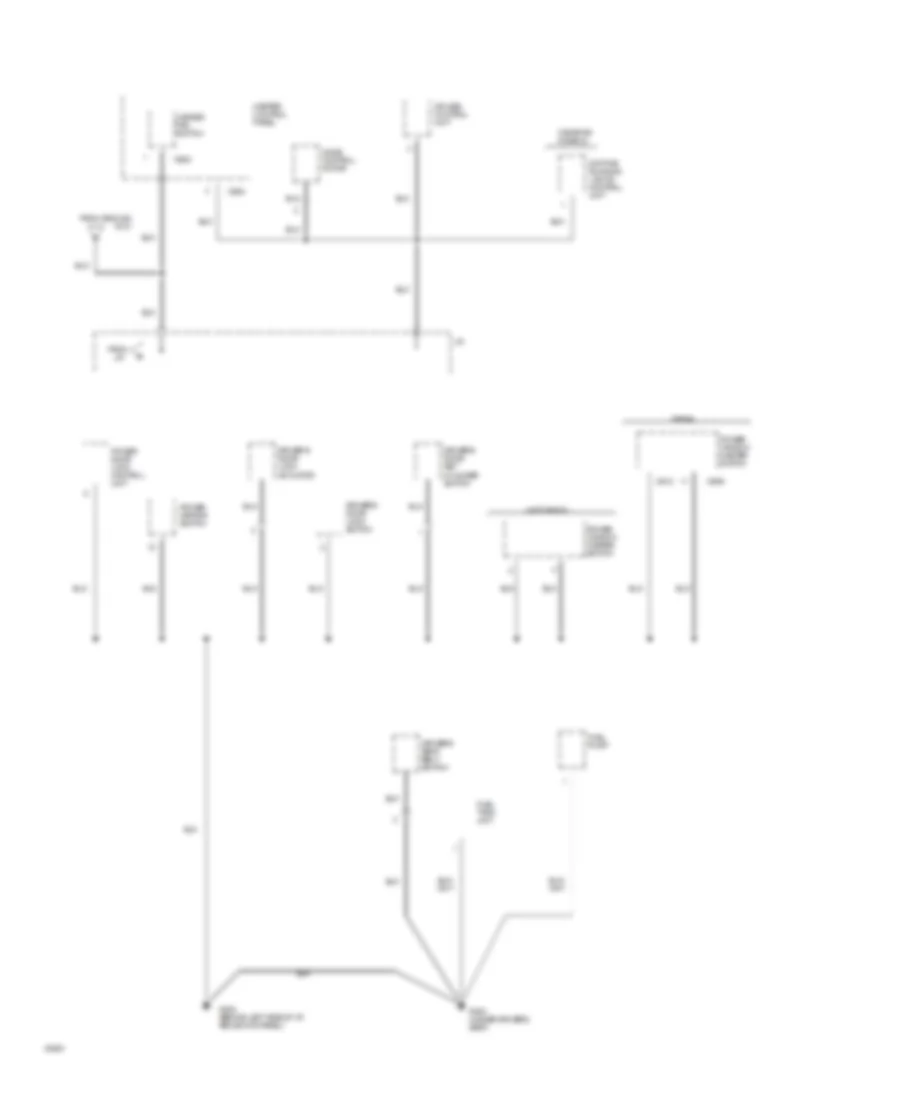 Ground Distribution Wiring Diagram (4 of 5) for Acura Integra LS 1994