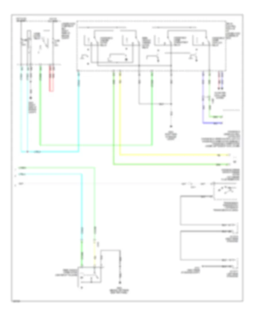 Rear WiperWasher Wiring Diagram (2 of 2) for Acura MDX SH-AWD 2014
