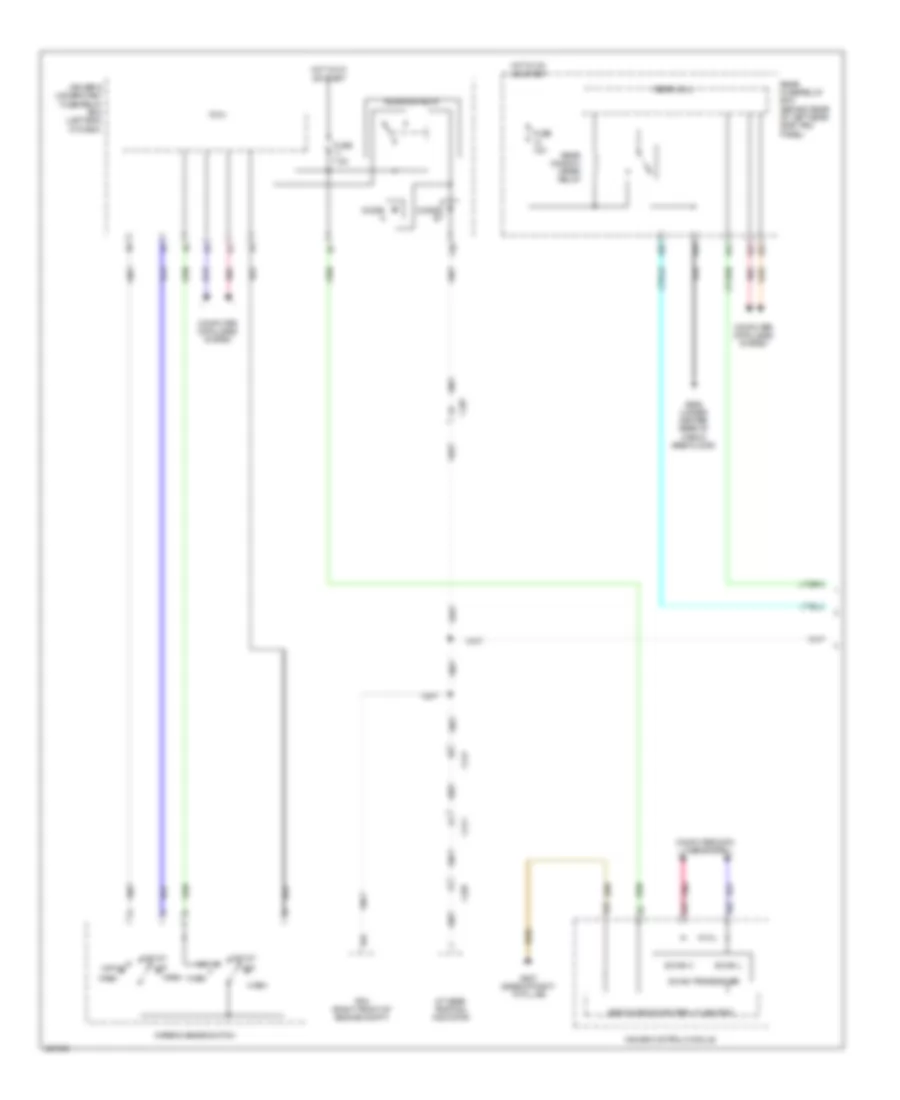 Электросхема заднего стеклоочистителя дворника и омывателя (1 из 2) для Acura MDX SH-AWD 2014