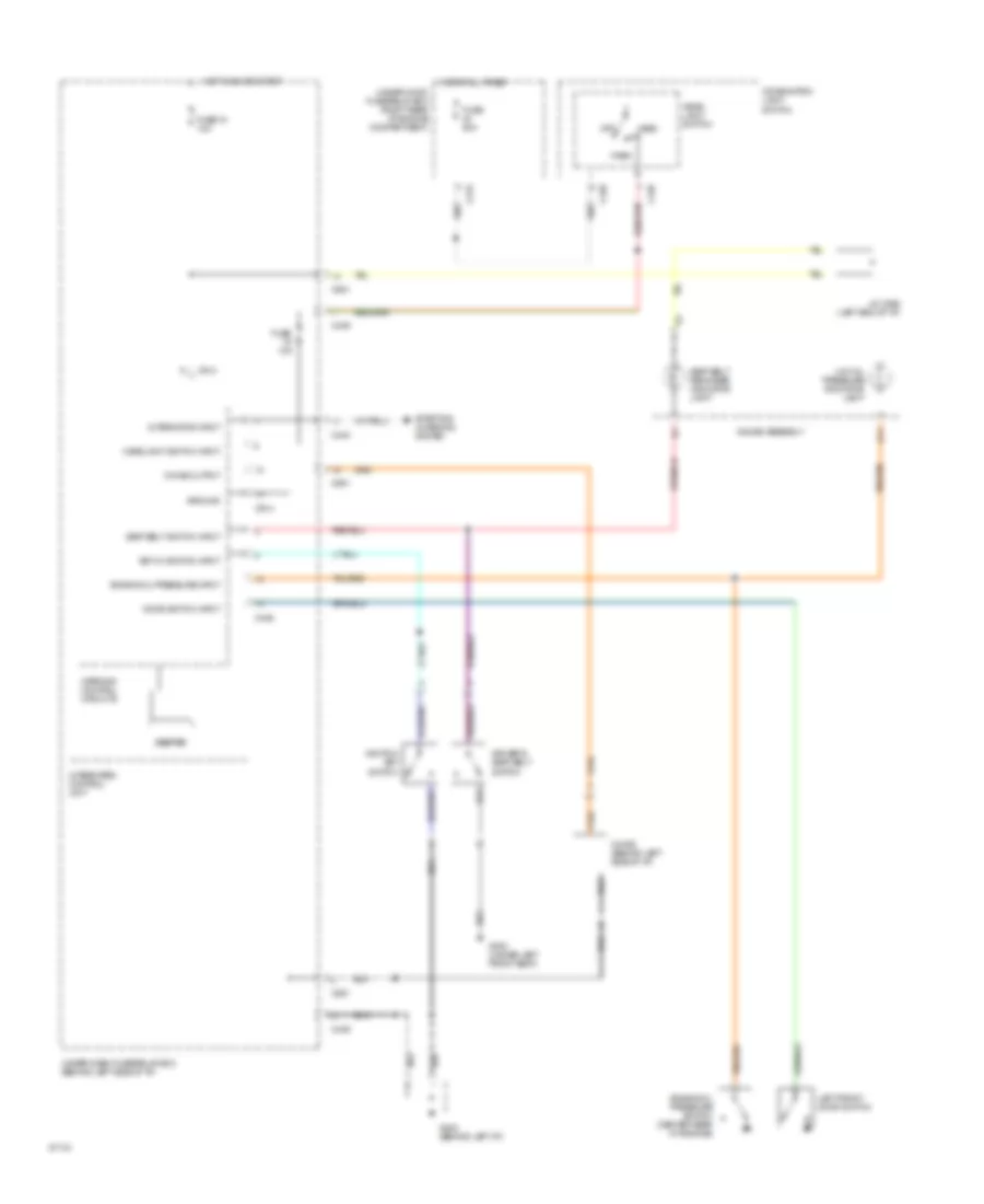 Warning Systems Wiring Diagram for Acura Integra RS 1994