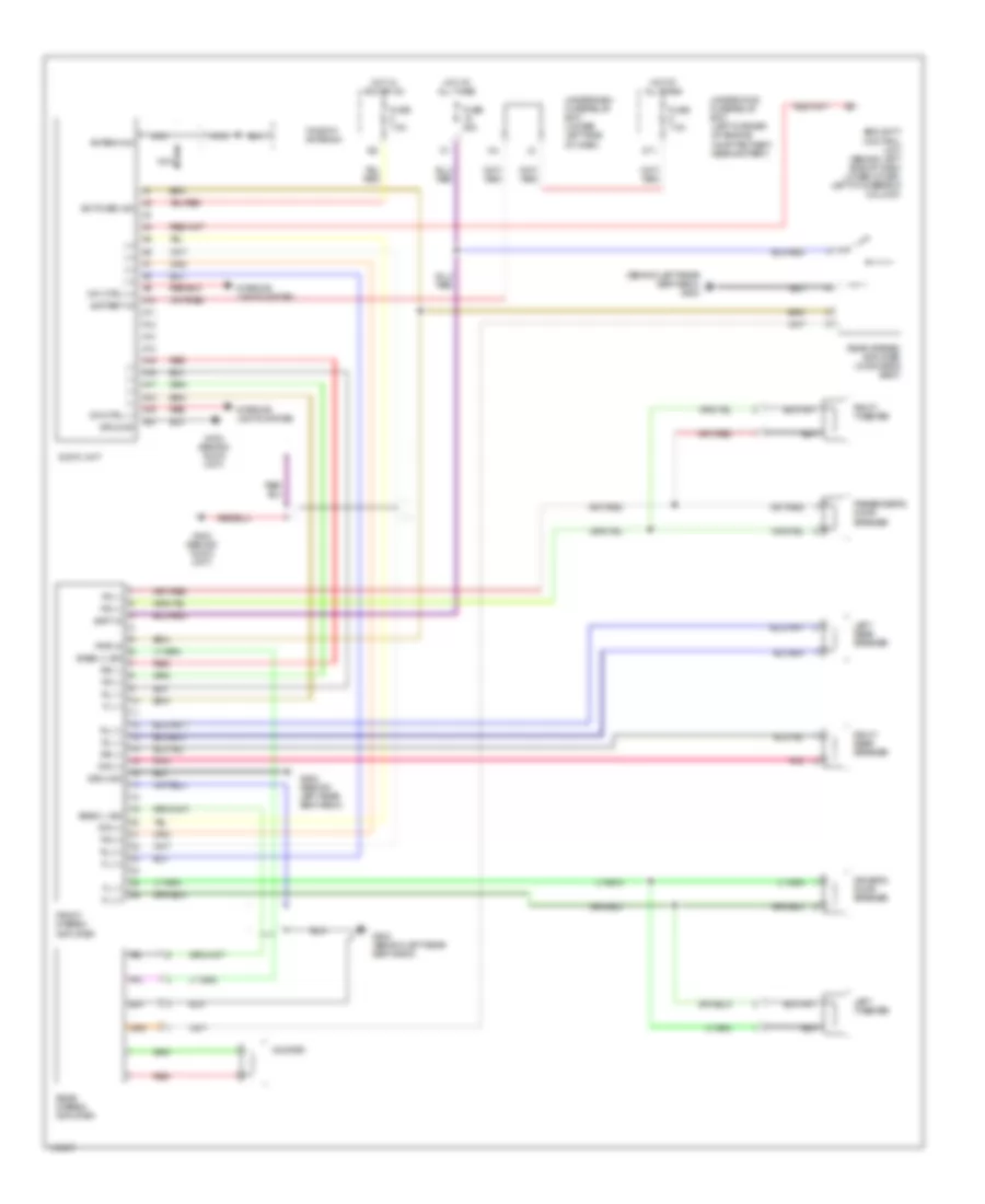 Radio Wiring Diagram with Bose System for Acura RSX Type S 2003