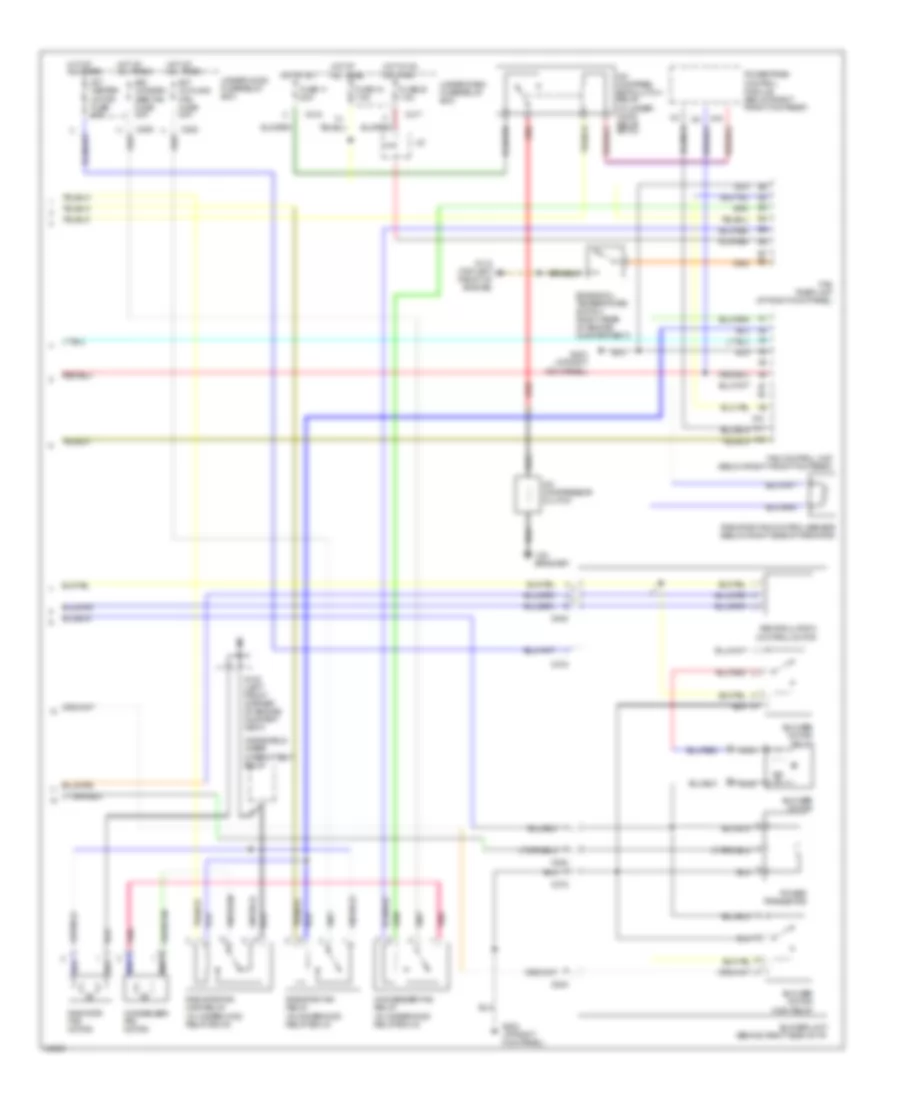 Automatic AC-Heater System Wiring Diagram (Legend Wiring Diagram 2 Of 2) for Acura Legend GS 1994