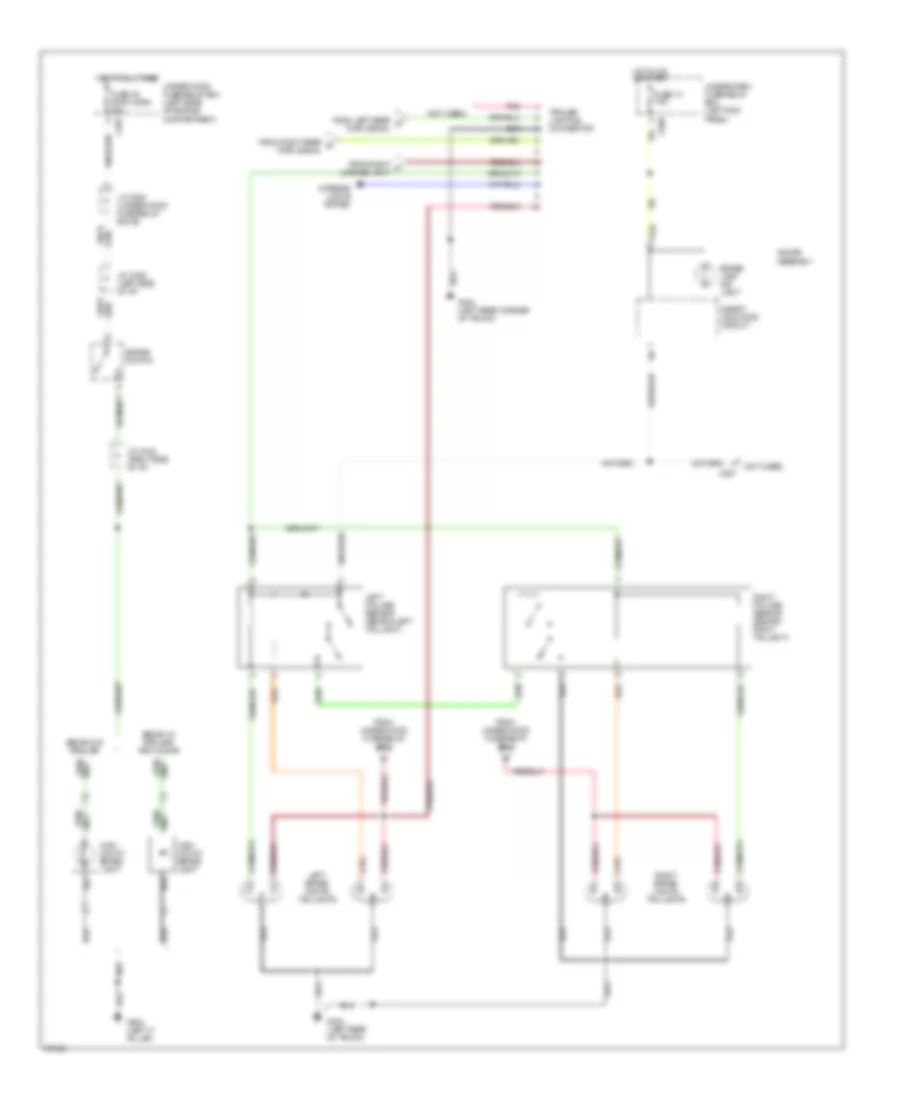 Exterior Lights Wiring Diagram 2 of 3 for Acura Legend GS 1994