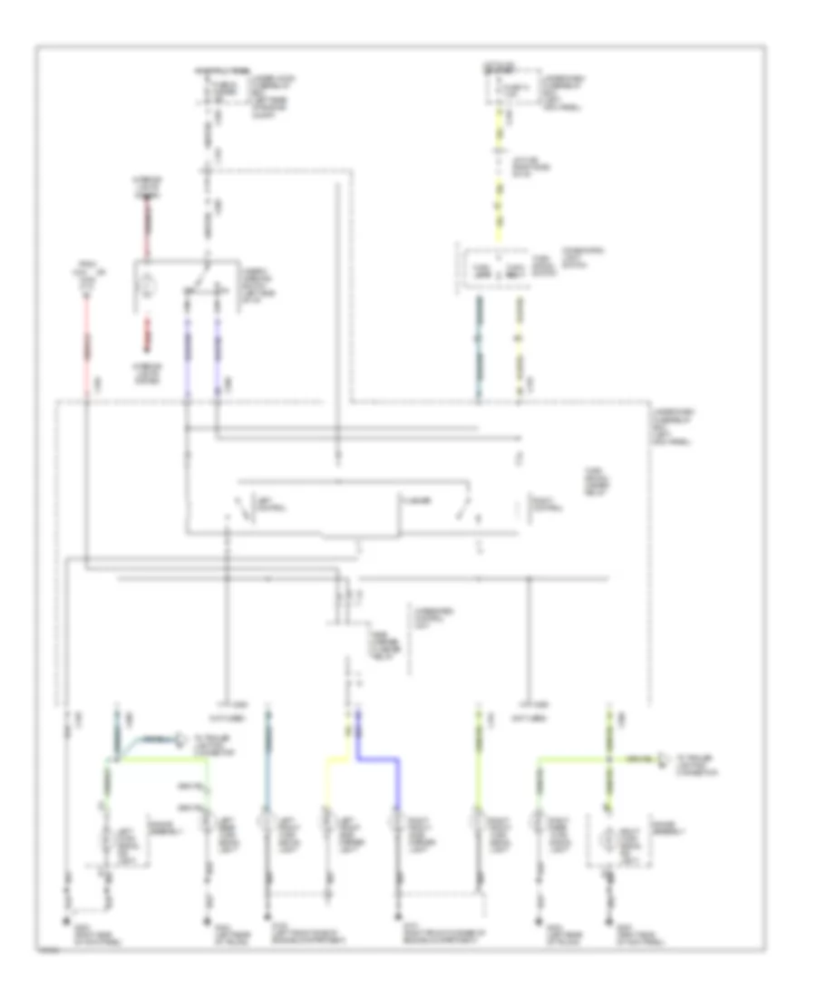 Exterior Lights Wiring Diagram 3 of 3 for Acura Legend GS 1994