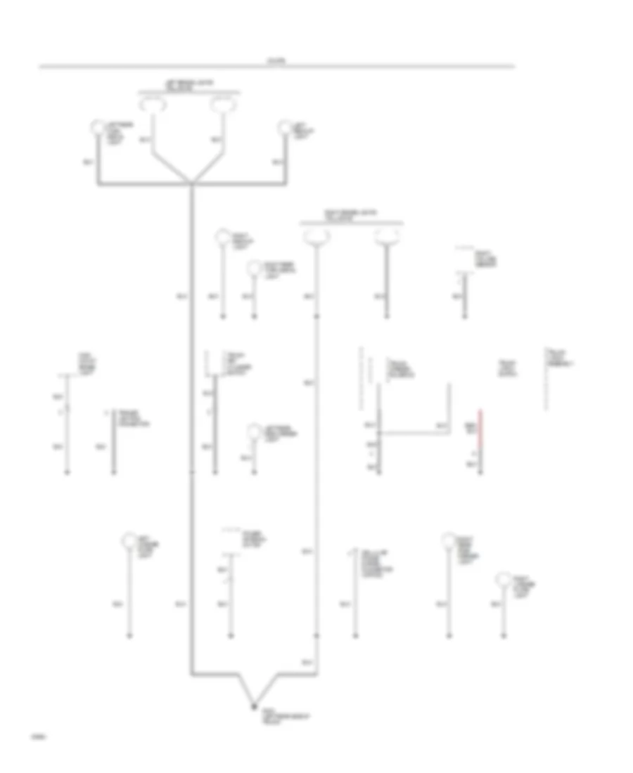 Ground Distribution Wiring Diagram (10 of 10) for Acura Legend GS 1994