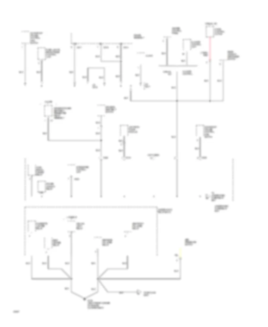 Ground Distribution Wiring Diagram (3 of 10) for Acura Legend GS 1994