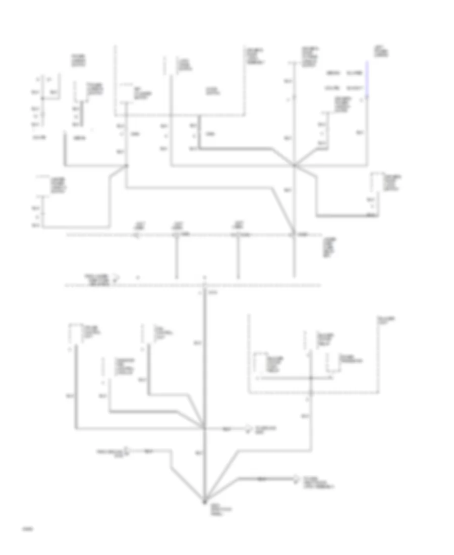 Ground Distribution Wiring Diagram 4 of 10 for Acura Legend GS 1994