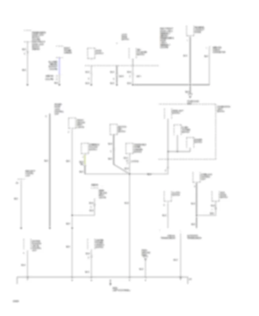 Ground Distribution Wiring Diagram 5 of 10 for Acura Legend GS 1994