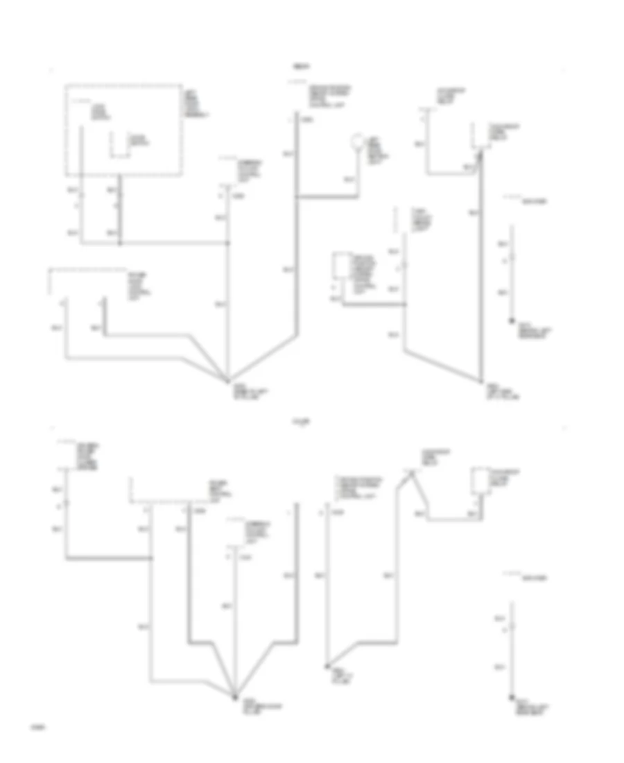 Ground Distribution Wiring Diagram 6 of 10 for Acura Legend GS 1994