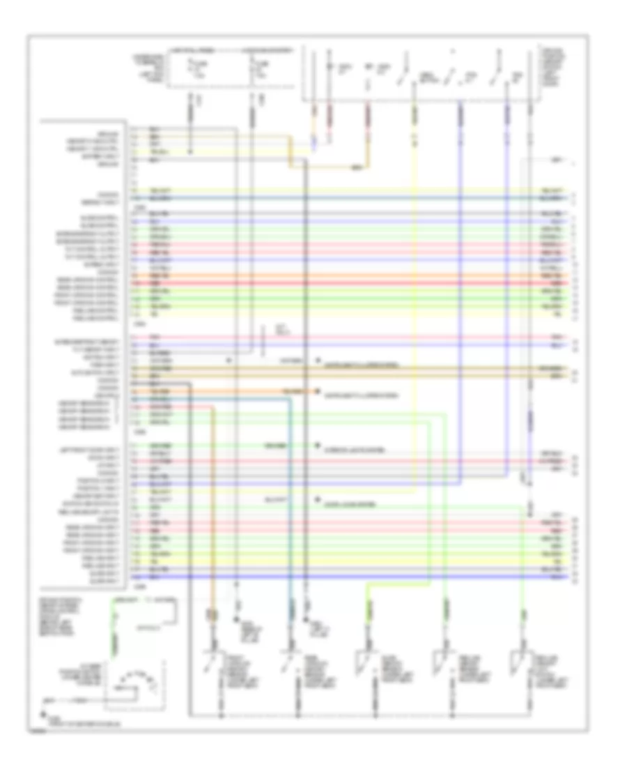 Memory Driver s Seat  Power Steering Column Wiring Diagram 1 of 2 for Acura Legend GS 1994