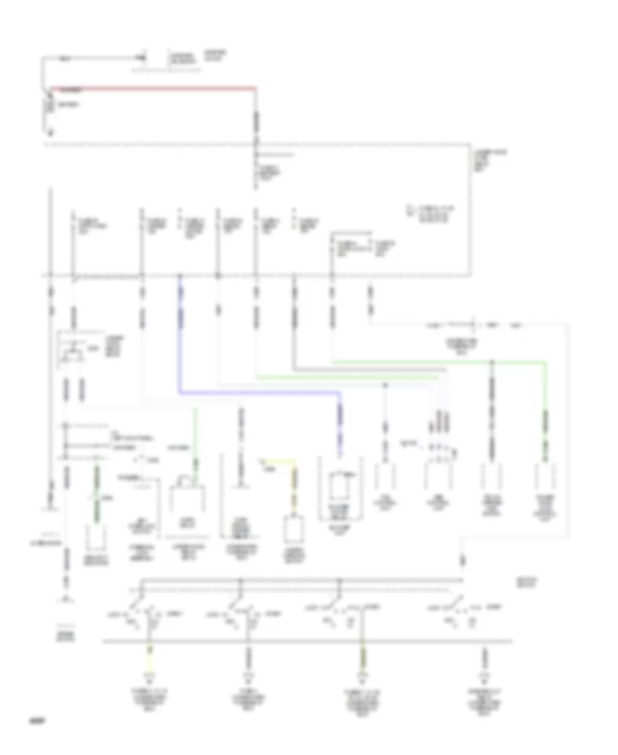 Power Distribution Wiring Diagram 1 of 8 for Acura Legend GS 1994