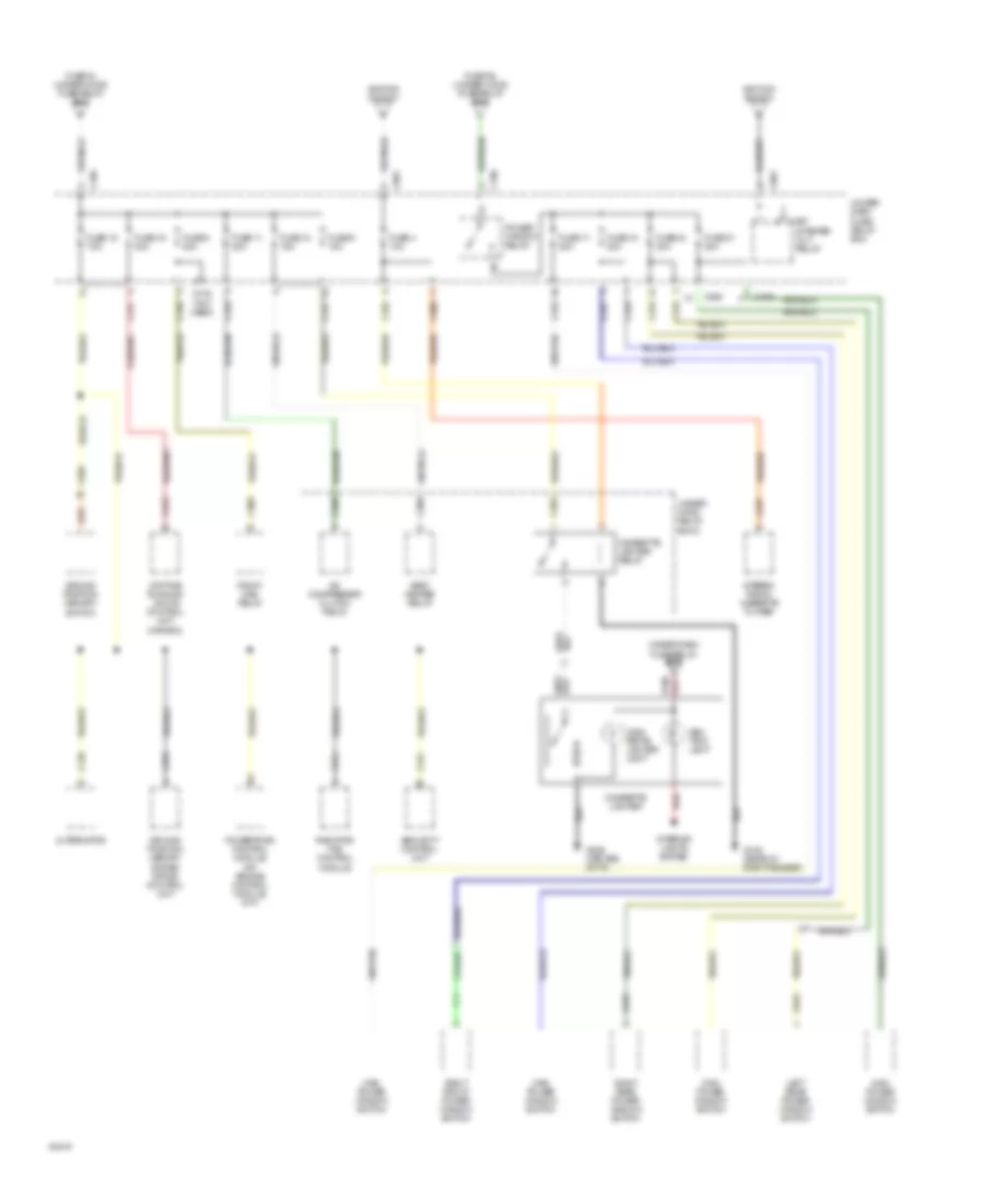 Power Distribution Wiring Diagram (8 of 8) for Acura Legend GS 1994