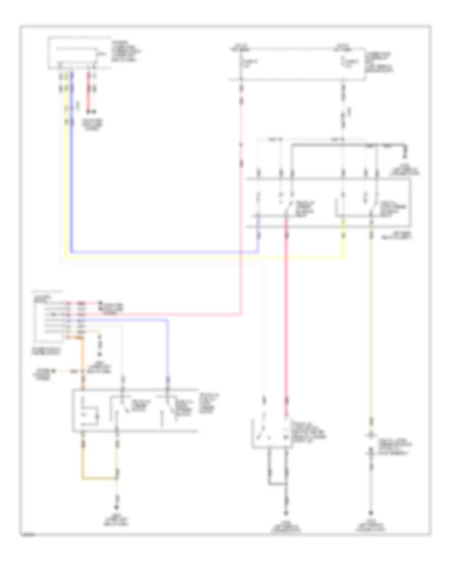 Trunk  Fuel Door Release Wiring Diagram for Acura RLX 2014