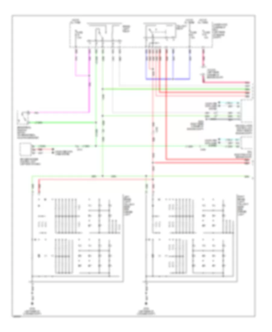 Exterior Lamps Wiring Diagram (1 of 3) for Acura RLX 2014