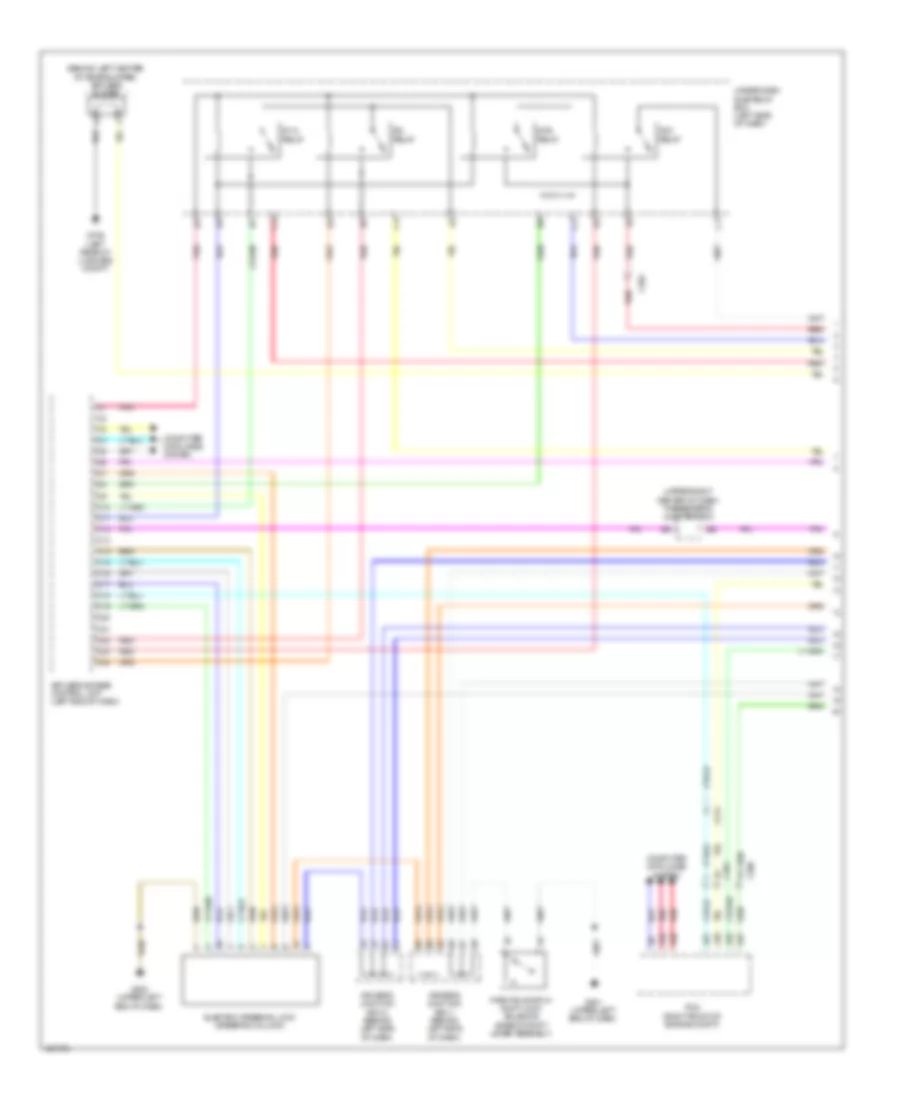 Power Door Locks Wiring Diagram 1 of 7 for Acura RLX 2014