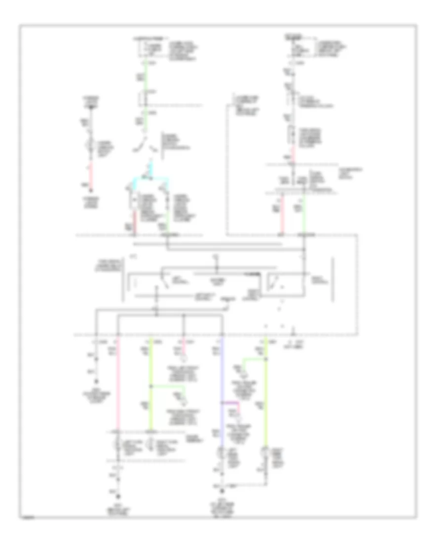 Exterior Lamps Wiring Diagram 2 of 2 for Acura 3 5RL 2004