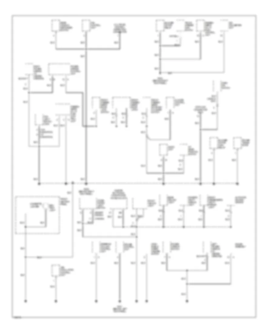 Ground Distribution Wiring Diagram 3 of 4 for Acura 3 5RL 2004