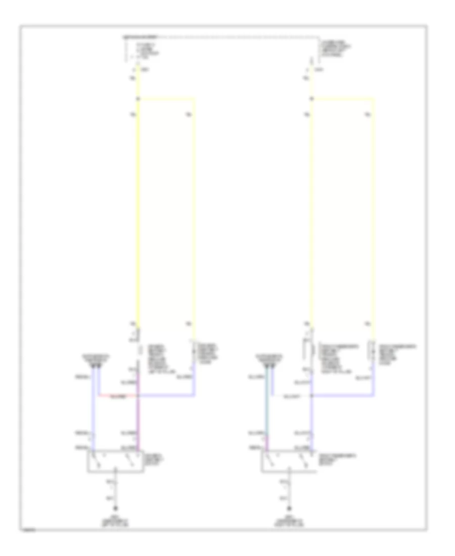 Passive Restraints Wiring Diagram for Acura 3 5RL 2004