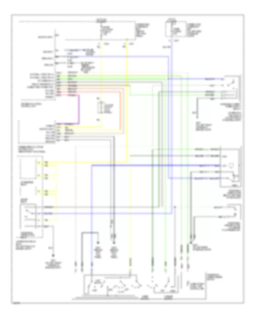 Wiper Washer Wiring Diagram for Acura 3 5RL 2004