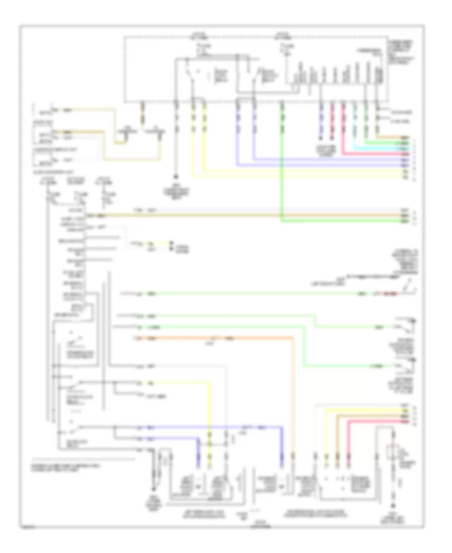 Forced Entry Wiring Diagram, without Keyless Access (1 of 2) for Acura TL 2014