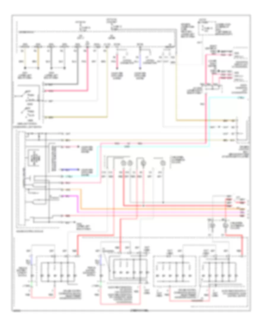 Instrument Illumination Wiring Diagram (1 of 2) for Acura TL 2014