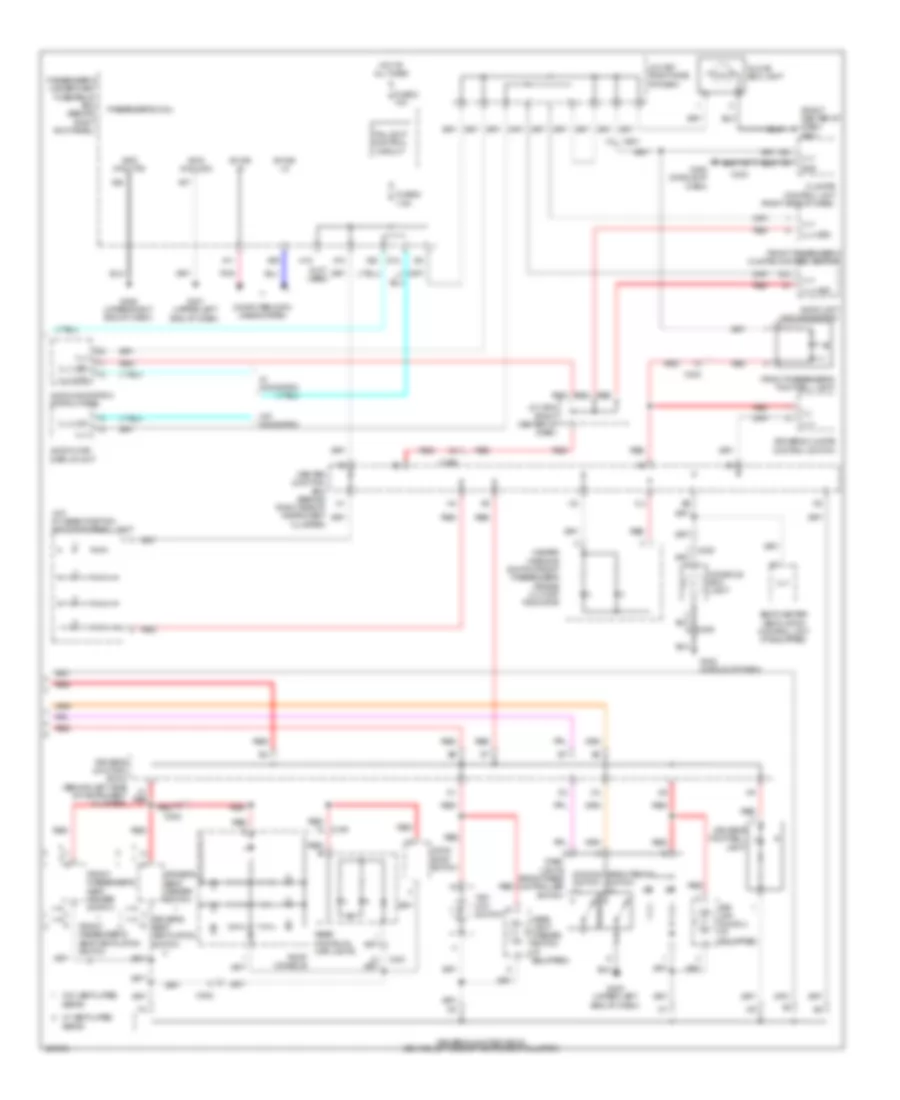 Instrument Illumination Wiring Diagram 2 of 2 for Acura TL 2014