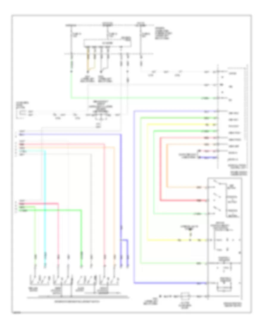 Drivers Memory Seat Wiring Diagram (2 of 2) for Acura TL 2014