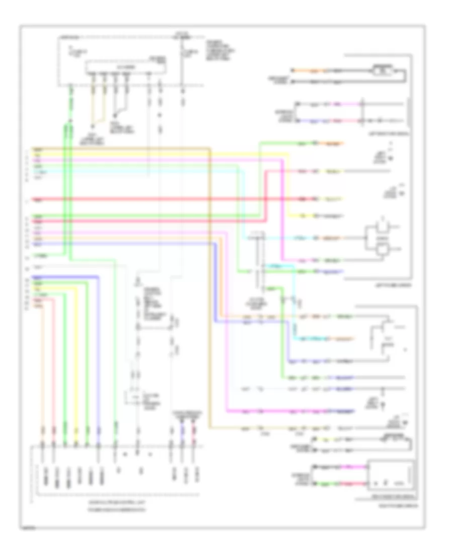 Memory Mirrors Wiring Diagram 2 of 2 for Acura TL 2014