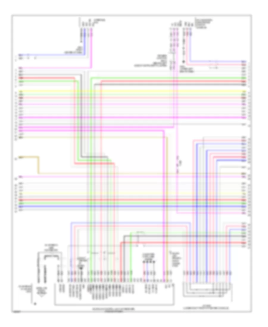 Navigation Wiring Diagram (3 of 5) for Acura TL 2014