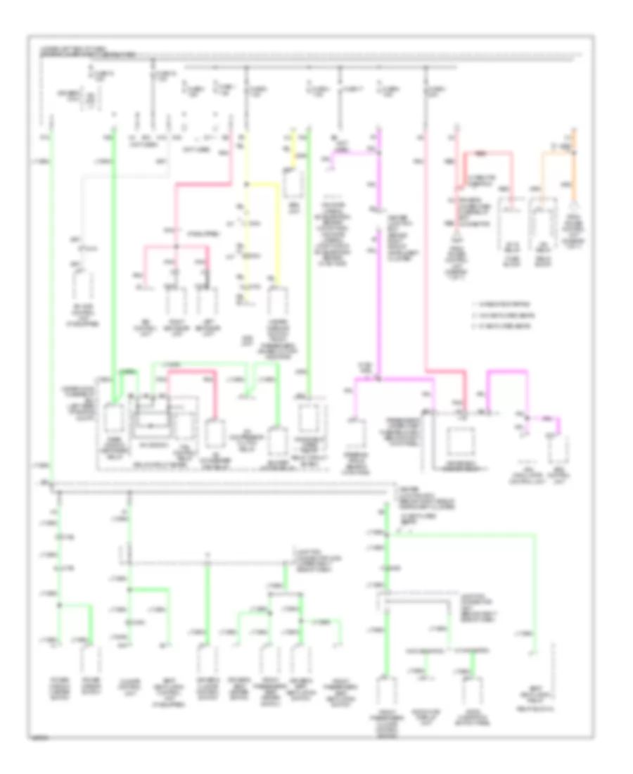 Power Distribution Wiring Diagram, with Keyless Access (5 of 7) for Acura TL 2014