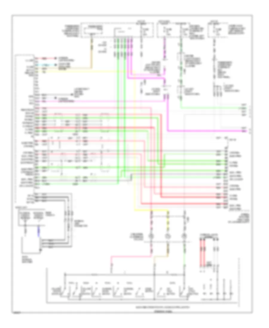 Radio Wiring Diagram without Navigation 1 of 3 for Acura TL 2014